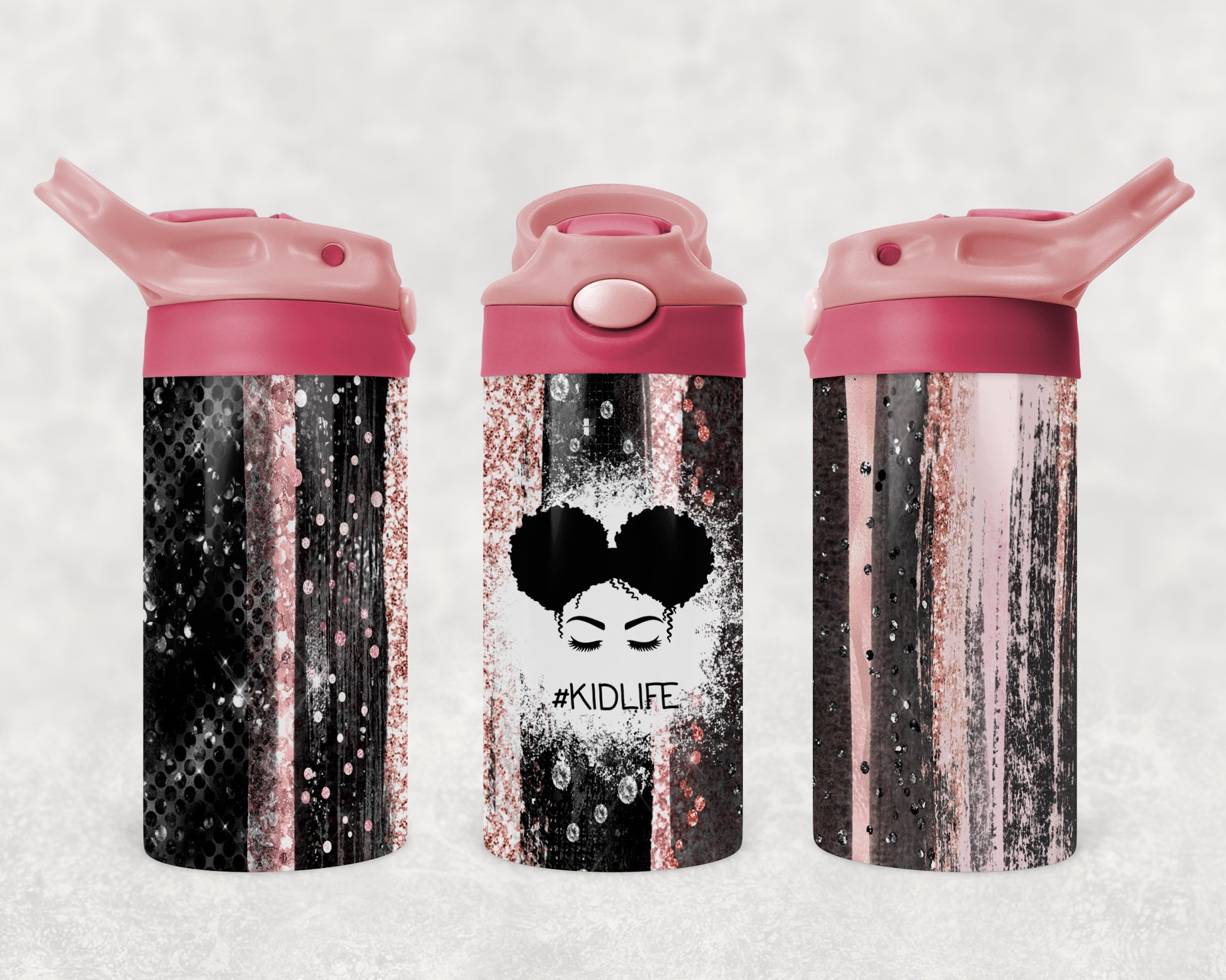 Stainless Steel Tumbler  Chic Mom and Kid Life Afro Puff – Cece's